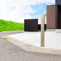 (株)TOKO コーナーポールチェーン受けあり(ブラック) GFPOL01KC 1S(1S)（直送品）