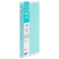 マルマン 【2026年4月版】ノートデダイアリー 月間 A5 20穴 月曜始まり ブルー FD424-26-02 1冊（直送品）
