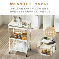 武田コーポレーション キャスター付きスチールワゴン用天板 LN-H6-TBNWH 1箱(4個入)（直送品）