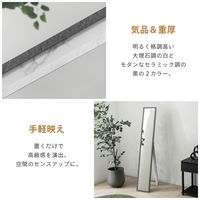 武田コーポレーション スタンドミラー30 ストーン調BK STD-30SBK 1箱(3個入)（直送品）