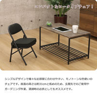 エイ・アイ・エス 折畳座厚ローチェア ブラック AHTL-01x6pcs BK 1セット(6脚入)（直送品）