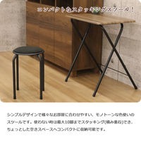 エイ・アイ・エス スタッキングスツール ブラック AHSN-09x10pcs BK 1セット(10脚入)（直送品）