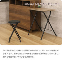 エイ・アイ・エス 折畳チェア 背なし ブラック YSFO-07x6pcs BK 1セット(6脚入)（直送品）