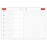 ダイゴー 【2026年4月版】デスクサイズ B5 1週間+横罫 月曜始まり ブラック E1107 1冊（直送品）