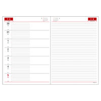 ダイゴー 【2026年4月版】デスクサイズ A5 1週間+横罫 月曜始まり ブラック E1104 1冊（直送品）