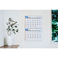 高橋書店 【2026年4月版】エコカレンダー壁掛 B4横型×2面 日曜始まり T75 1冊（直送品）