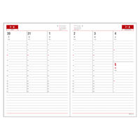 ダイゴー 【2026年4月版】デスクサイズ B5 バーチカル 月曜始まり ブラック E1132 1冊（直送品）