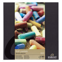 ターレンスジャパン レンブラントソフトパステルハーフスティック90色セット 473466 1個（直送品）