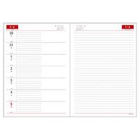 ダイゴー 【2026年4月版】デスクサイズ A5 1週間+横罫 月曜始まり ブラック E1125 1冊（直送品）