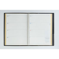 高橋書店 【2026年4月版】リングダイアリー A5 見開き1週間 月曜始まり 黒 972 1冊（直送品）