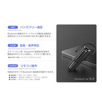 カシムラ ワイヤレスイヤホンマイク スタミナ&大音量 BL-128 1個（直送品）