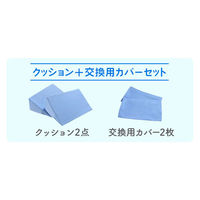 クッション2個+カバー2枚 セット 幅400mm 枕 リハビリ 介護 医療施設 THC-1SC-AW 1セット(クッション+カバー)（直送品）