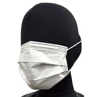 川西工業 ガードファイン3層マスク ホワイト #7042W 1箱（50枚入）