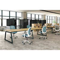 【設置込】プラス Fita2 事務イス ループ肘 ホワイト×ウォームグレー KB-FT50MKL-UC WG 1脚（直送品）