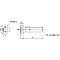 SUNCO クロメート ボタンCAP(細目 Pー1.25 12×25 (100本入) A0-00-1004-0120-0250-02（直送品）