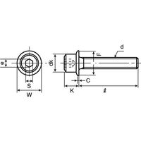 SUNCO 3価ブラック フランジソケット 日本ファスナー製 6×10 (200本入) A0-00-300F-0060-0100-04（直送品）