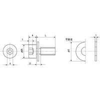 SUNCO 三価ホワイト 10.9CAP PK=1 4×14 (500本入) A0-00-9070-0040-0140-03（直送品）