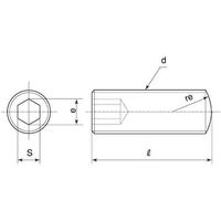 SUNCO ステンHS(アンスコ 丸先 5×25 (500本入) A0-02-509A-0050-0250-00 1箱(500本)（直送品）