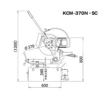 富士製砥 メタル切断機 KCM-370NE-SC 1式（直送品）