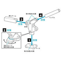 大阪角田興業(株) バリクランプ バリNO.1 1個（直送品）