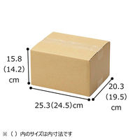 ストア・エキスプレス 【10枚】ダンボール 25.3×20.3×15.8cm 36156-120 1セット(10枚) 61-318-3-1（直送品）