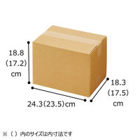 ストア・エキスプレス 【10枚】ダンボール 24.3×18.3×18.8cm 36156-125 1セット(10枚) 61-318-3-2（直送品）