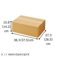 ストア・エキスプレス 【10枚】ダンボール 38.3×27.3×15.8cm 36156-135 1セット(10枚) 61-318-3-4（直送品）