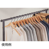 ストア・エキスプレス 【100本】薄型ラバーウッドハンガー トップス幅44.5cm 6533-21601 1セット(100本)（直送品）