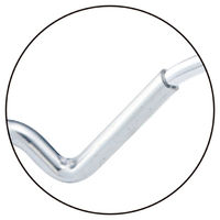 ストア・エキスプレス 【10本】スチール製ハンガー 幅42cm ビニールコーティング 6533-896 1セット(10本)（直送品）