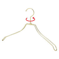 ストア・エキスプレス 【50本】湾曲スチール製ハンガー ゴールド 幅42cm 7270-6014 1セット(50本) 61-819-71-4（直送品）