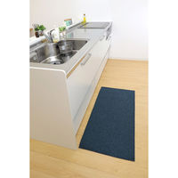 サンベルム Pally はっ水加工の洗濯機で丸洗いできるキッチンマット120cm BL K73202 1枚（直送品）