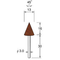 日本精密機械工作 軸付砥石 5本 G3412 1箱（直送品）