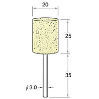 日本精密機械工作 軸付フェルトバフ ソフト 5本 F3120 1箱（直送品）