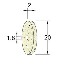 日本精密機械工作 ホイール型フェルトバフ ソフト 10本 F6212 1箱（直送品）