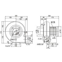 SDG(株) 電動送風機 EC-75T-R313 1個（直送品）