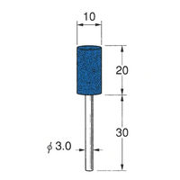 日本精密機械工作 軸付セラミックゴム砥石 金属研磨用10本 R2141 1箱（直送品）