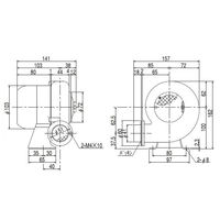 SDG(株) 電動送風機 SF-38-L3A3 1個（直送品）