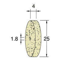 日本精密機械工作 ホイール型フェルトバフ ハード 10本 F6524 1箱（直送品）