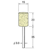日本精密機械工作 軸付フェルトバフ ソフト 5本 F3115 1箱（直送品）