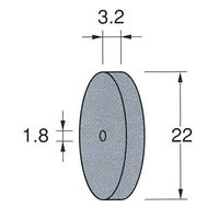 日本精密機械工作 ホイール型シリコンゴム砥石 10枚 R5221 1箱（直送品）