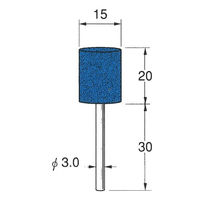 日本精密機械工作 軸付セラミックゴム砥石 金属研磨用10本 R2164 1箱（直送品）