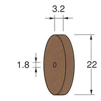 日本精密機械工作 ホイール型シリコンゴム砥石 10枚 R5122 1箱（直送品）