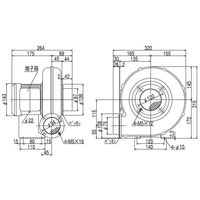 SDG(株) 電動送風機 EP-75T-L313 1個（直送品）