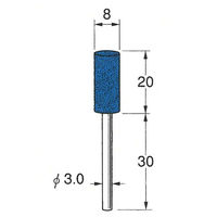 日本精密機械工作 軸付セラミックゴム砥石 金属研磨用10本 R2136 1箱（直送品）