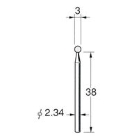 日本精密機械工作 精密加工用軸付砥石 ホワイト 5本 G1003 1箱（直送品）