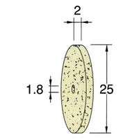 日本精密機械工作 ホイール型フェルトバフ ソフト 10本 F6502 1箱（直送品）