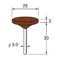 日本精密機械工作 軸付砥石 5本 G3415 1箱（直送品）
