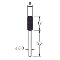 日本精密機械工作 軸付セラミックゴム砥石 非金属用 10本 R2224 1箱（直送品）