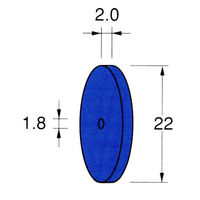日本精密機械工作 ホイール型セラミックゴム砥石 10本 R5313 1箱（直送品）