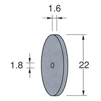 日本精密機械工作 ホイール型シリコンゴム砥石 10枚 R5211 1箱（直送品）